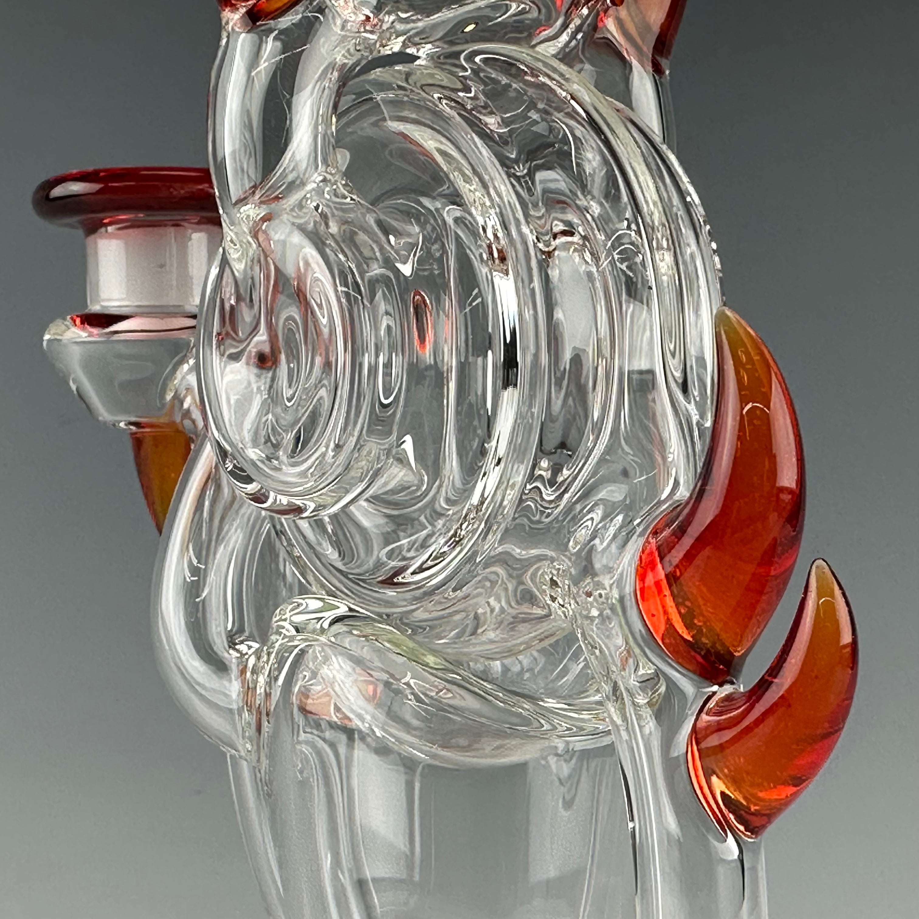 "Ruby Slippers (Over) Lemon Drop w/ Pomegranate accents" Deluxe "Spoolcycler" Vertical Recycler by Dohn Joe