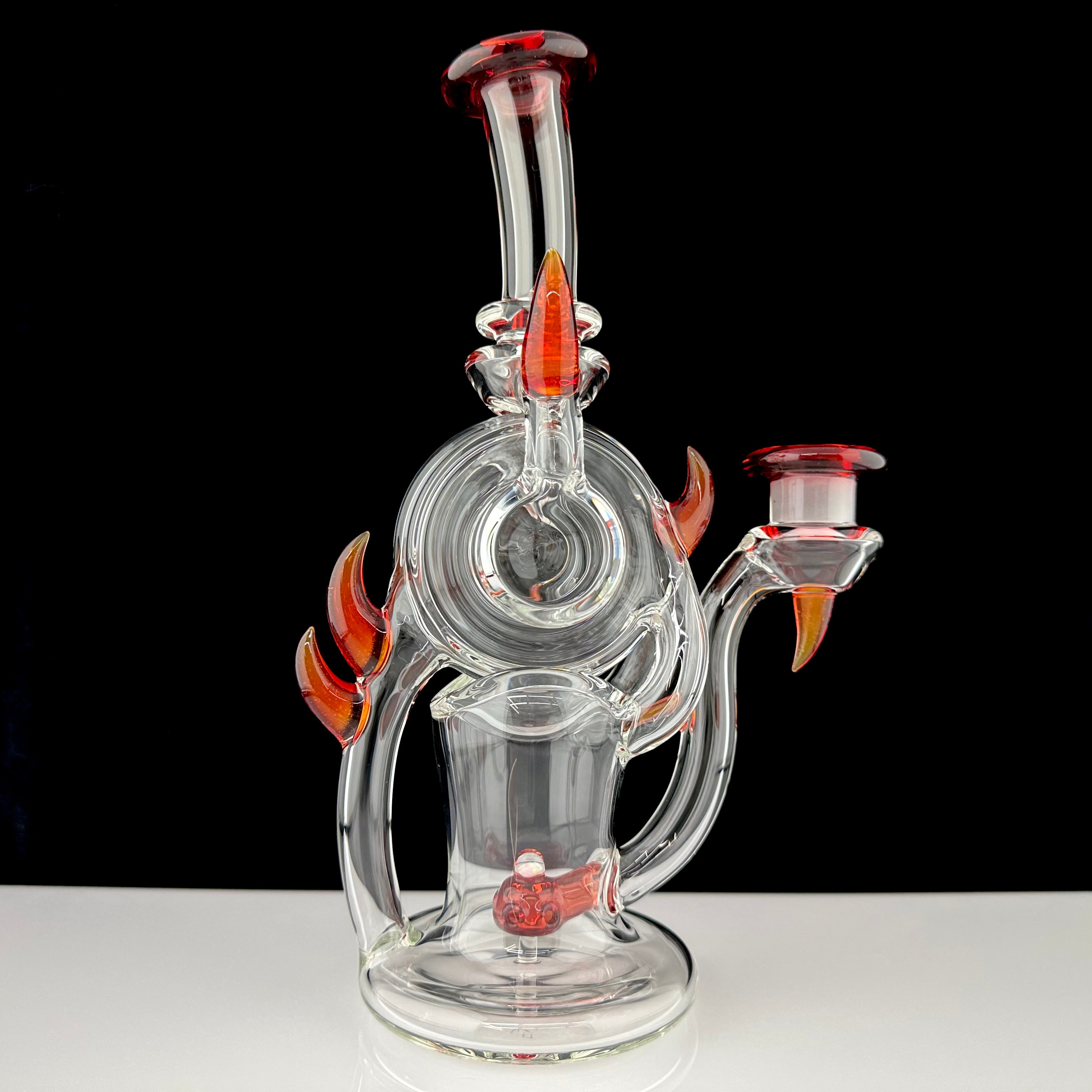 "Ruby Slippers (Over) Lemon Drop w/ Pomegranate accents" Deluxe "Spoolcycler" Vertical Recycler by Dohn Joe