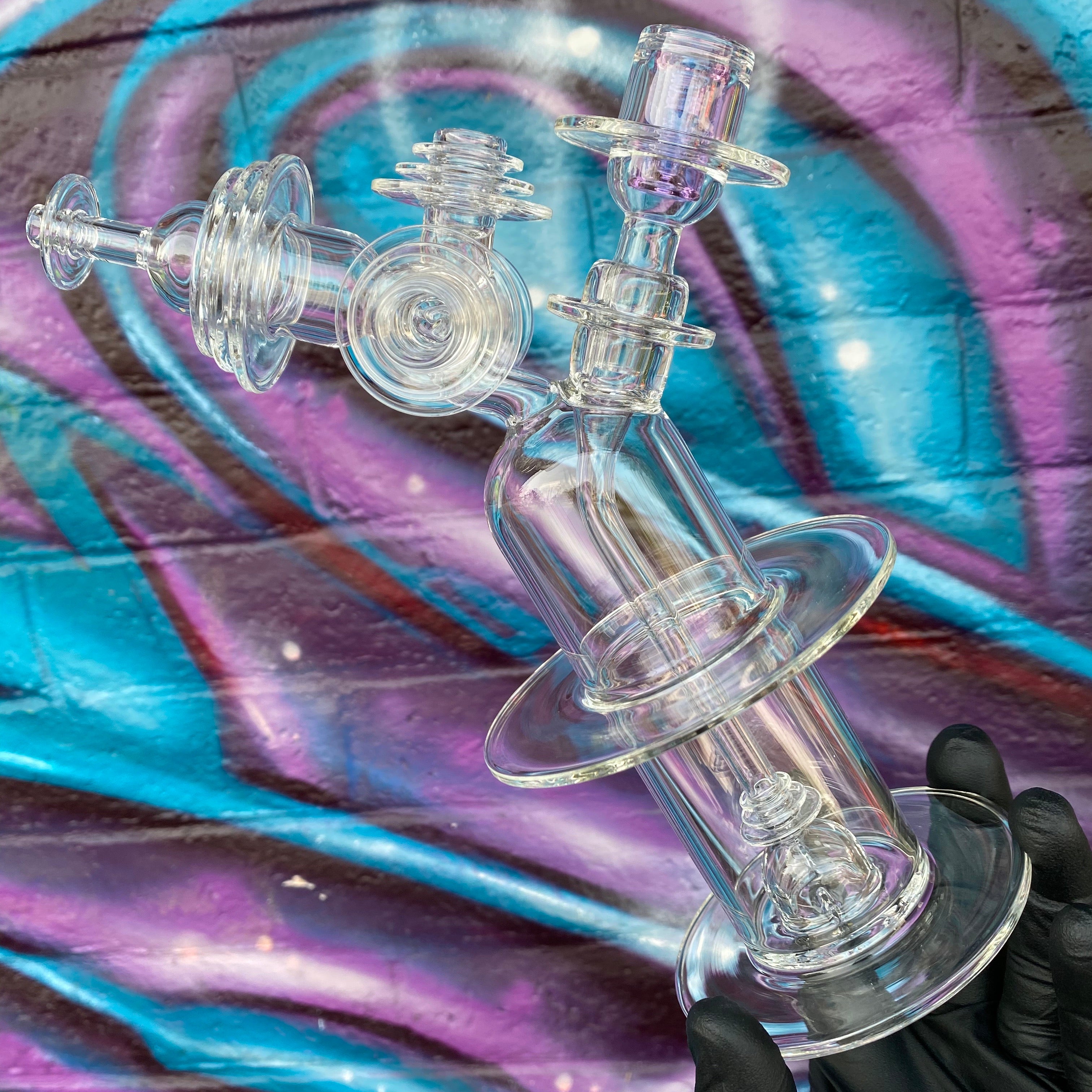 Bubbler, Chillum/Carb Cap, Sherlock 3 Piece Set by Karl Termini