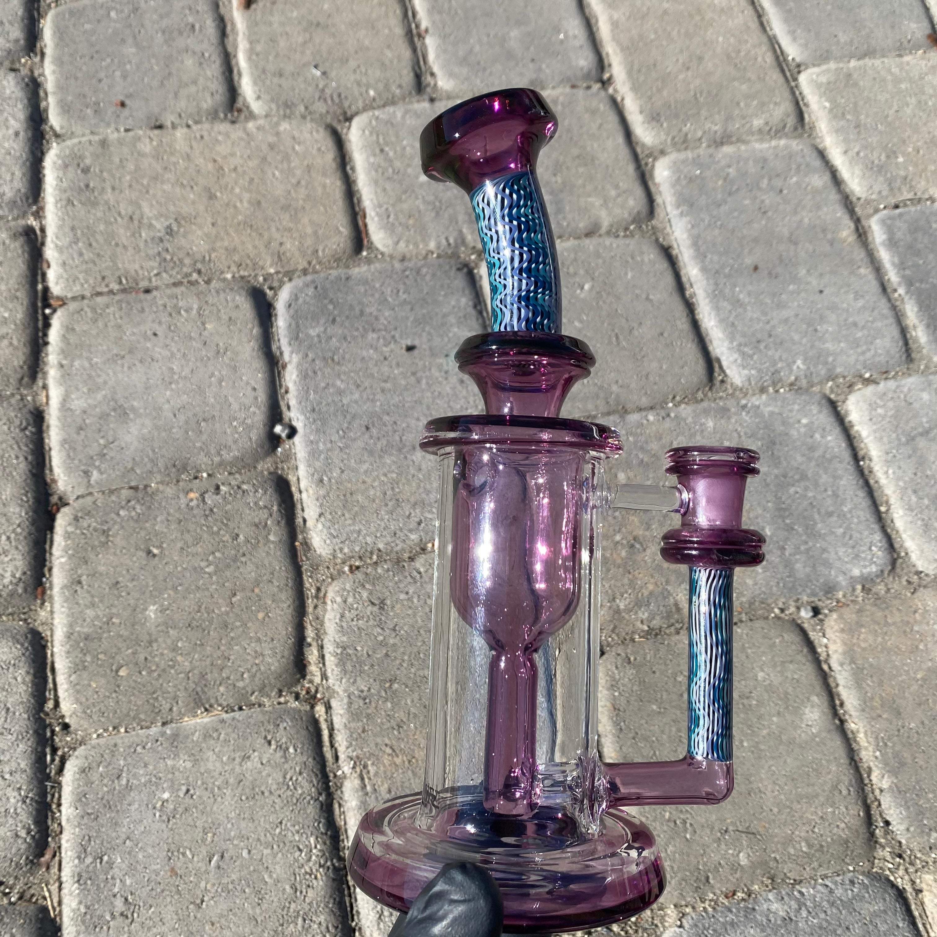 "Hypnotech" Gold Amethyst (*Elite*) Hollowfoot Incycler by Leisure Glass