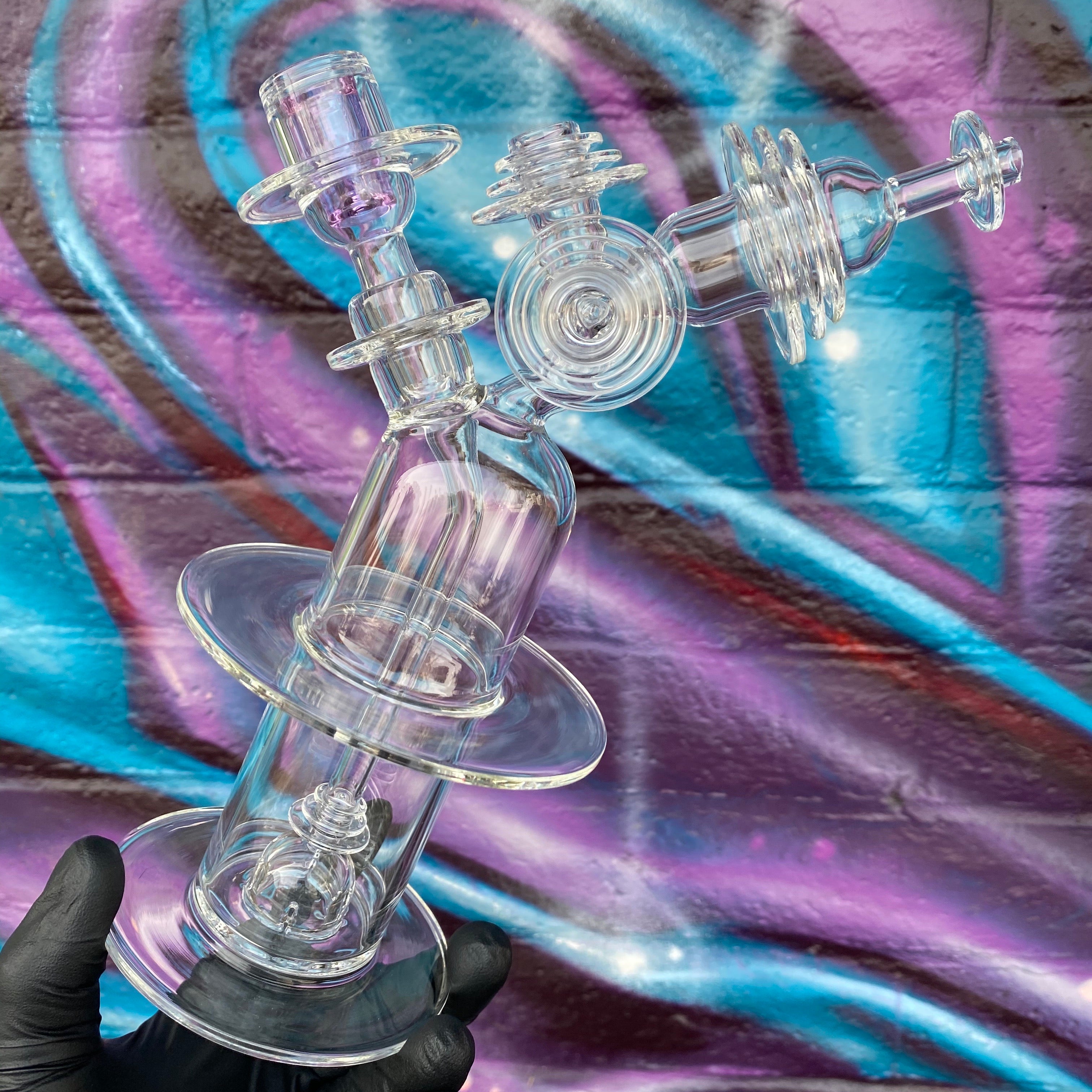 Bubbler, Chillum/Carb Cap, Sherlock 3 Piece Set by Karl Termini