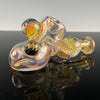 Heady Gold Fumed Sidecar by STF Glass