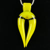 "Lemon Drop" Horn Pendant by Vigil Glass