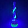 "Medium" UV Reactive "Glow in the Dark" Waterpipe by Noble Glass