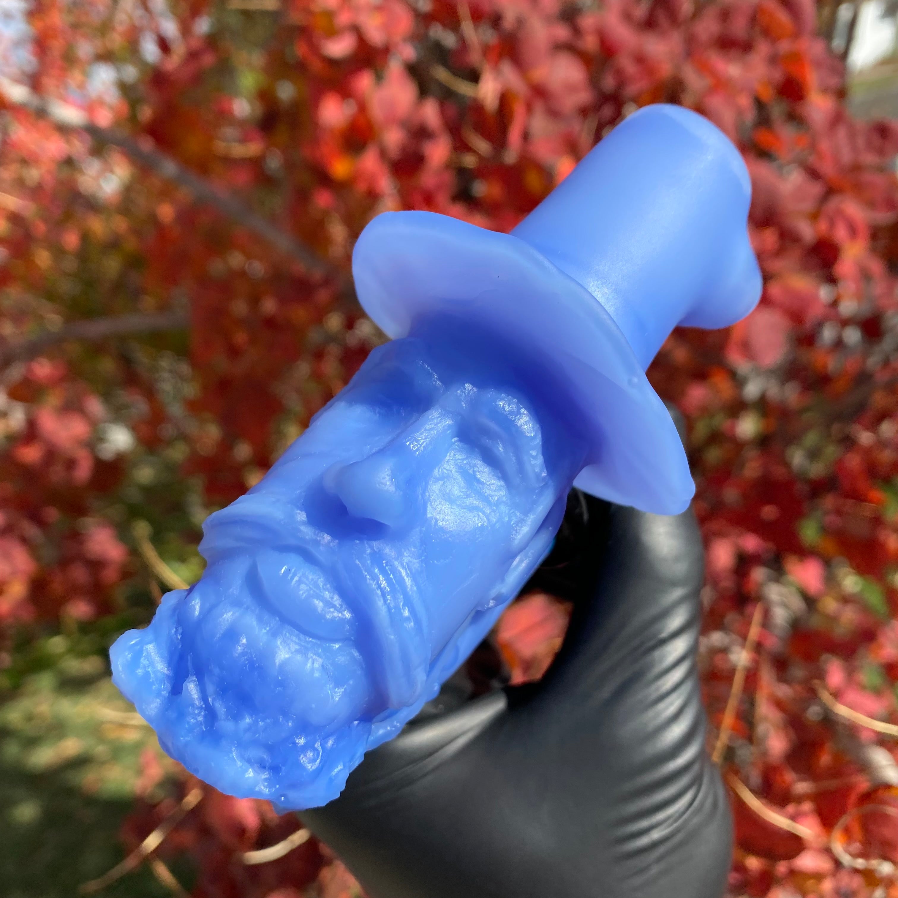 Milky Blue "Old TImer" Sculpted Sherlock by JMass Glass