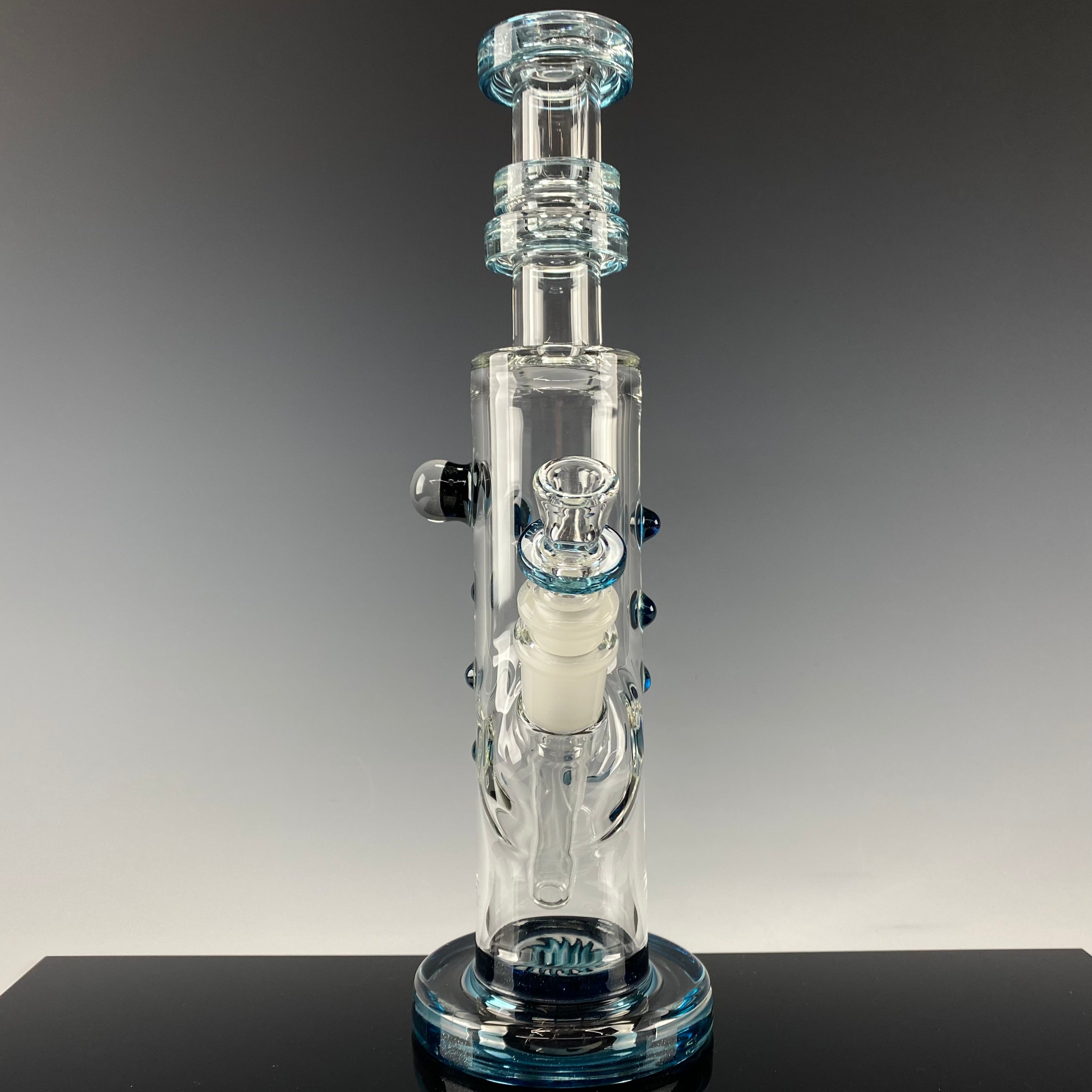 "Light Blue" Accented Mini Tube by Hubbard Glass