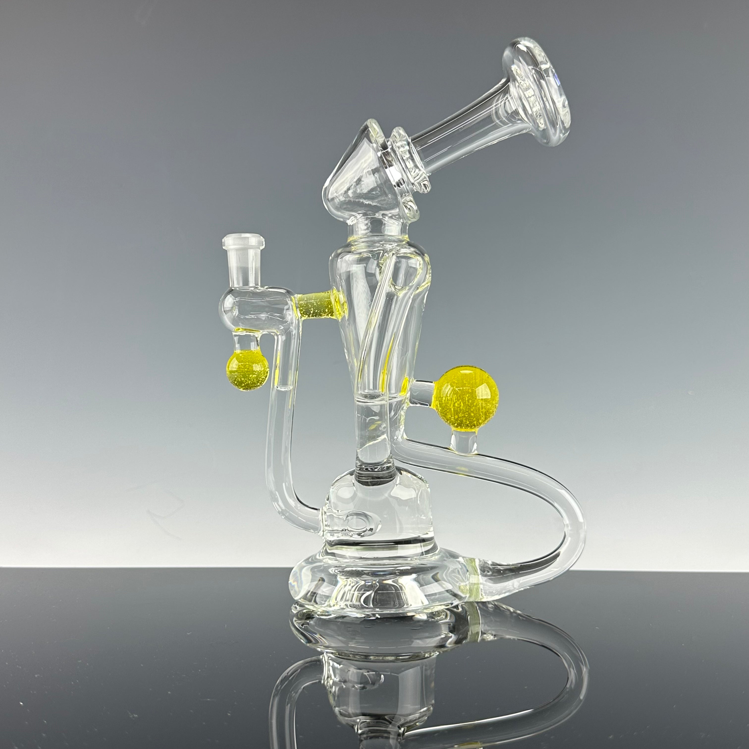 "Citron UV" Accented Single Uptake Recycler by Symetrik Glass