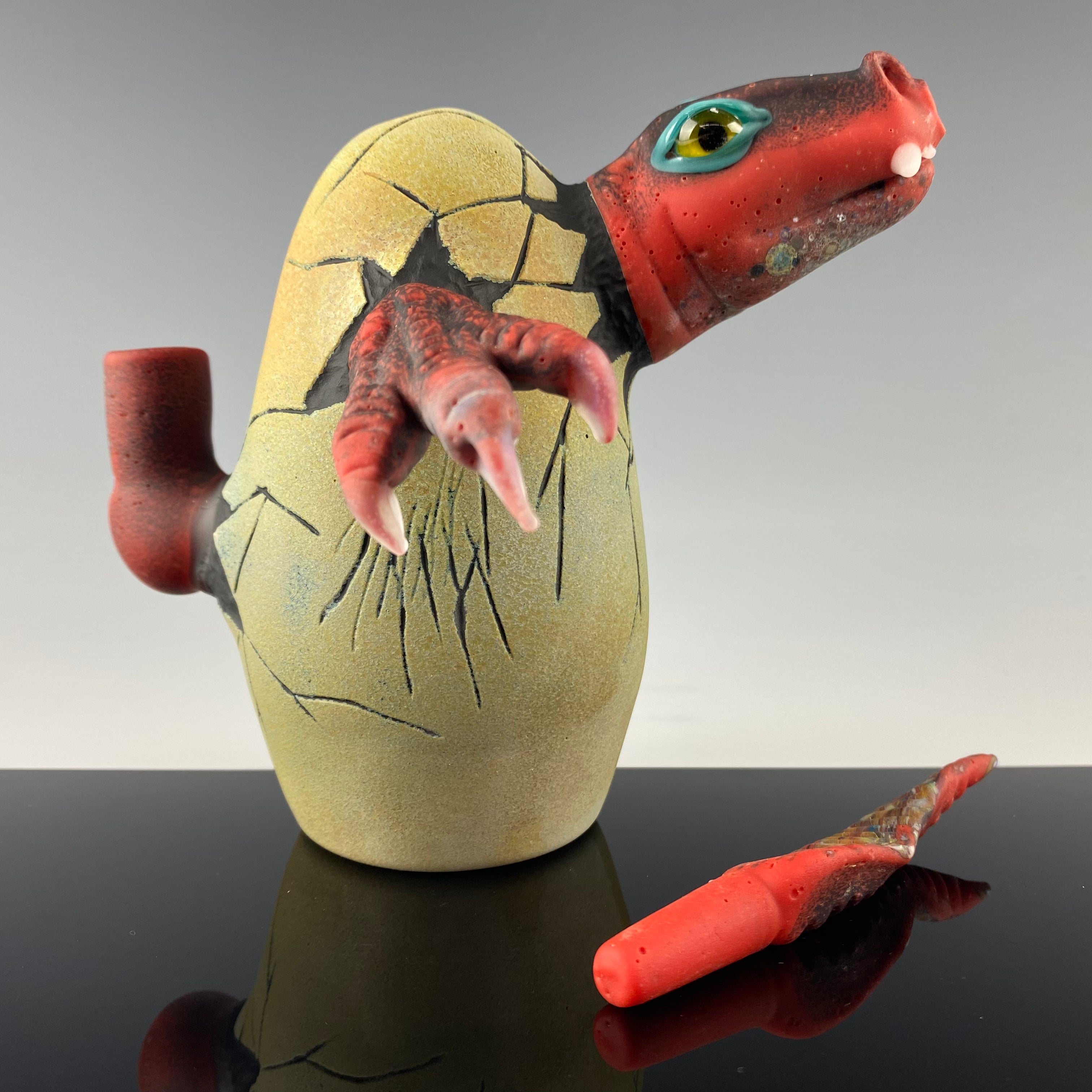 "Red Raptor" Hatchling" Dino Rig by Kid Dino