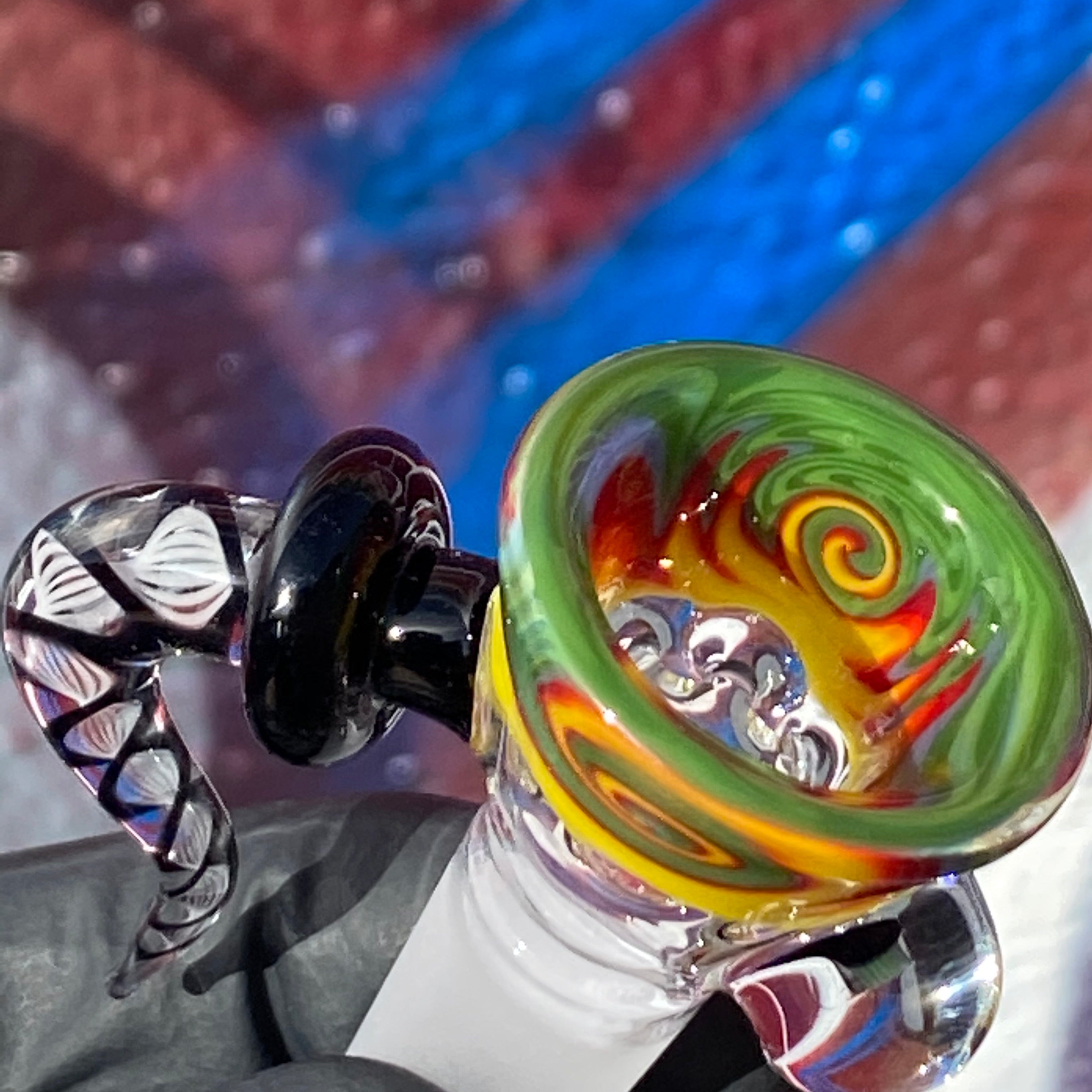 14mm Color Wig Wag Slide by Frito Glass