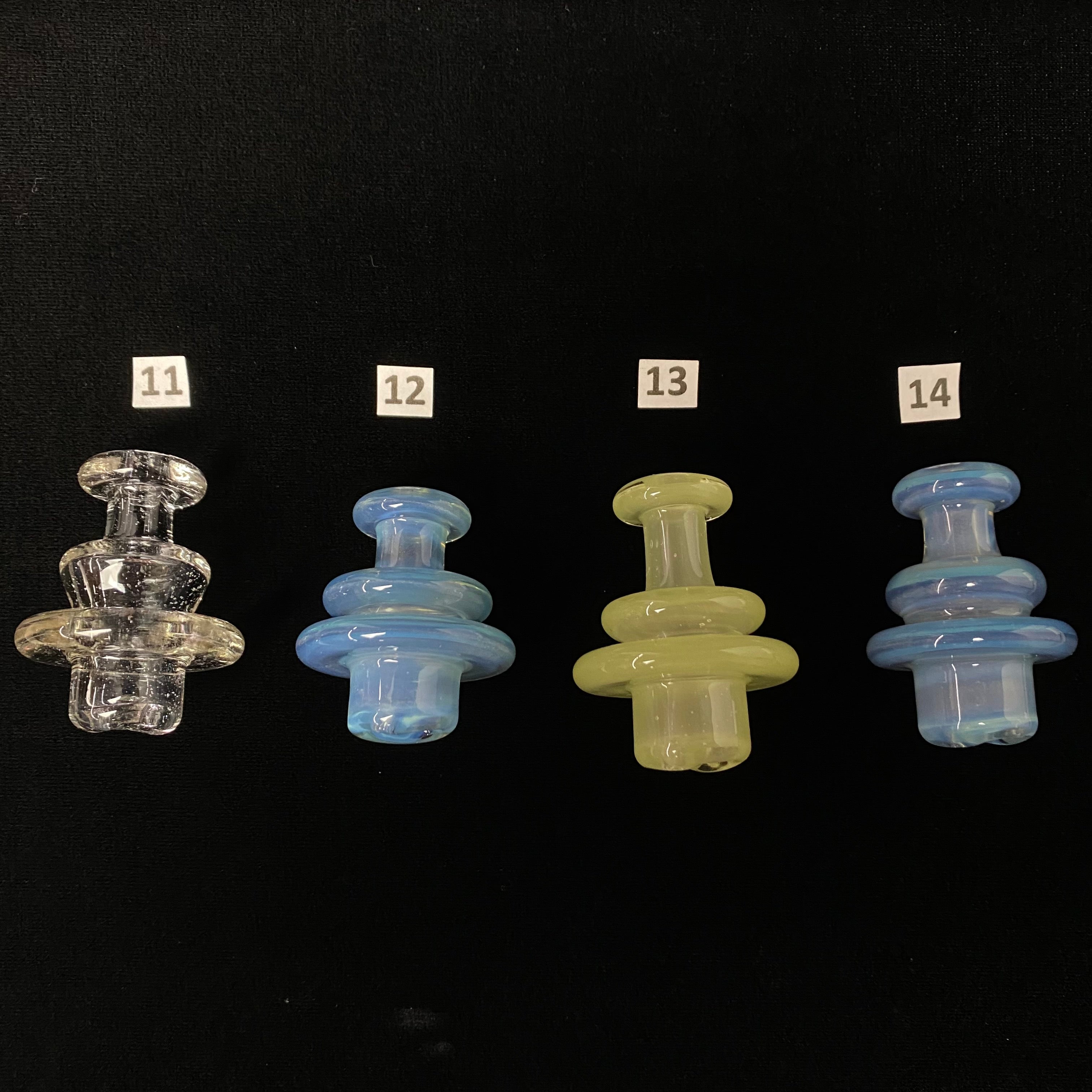 Full Color 2 hole Spinner Cap by Blob Glass