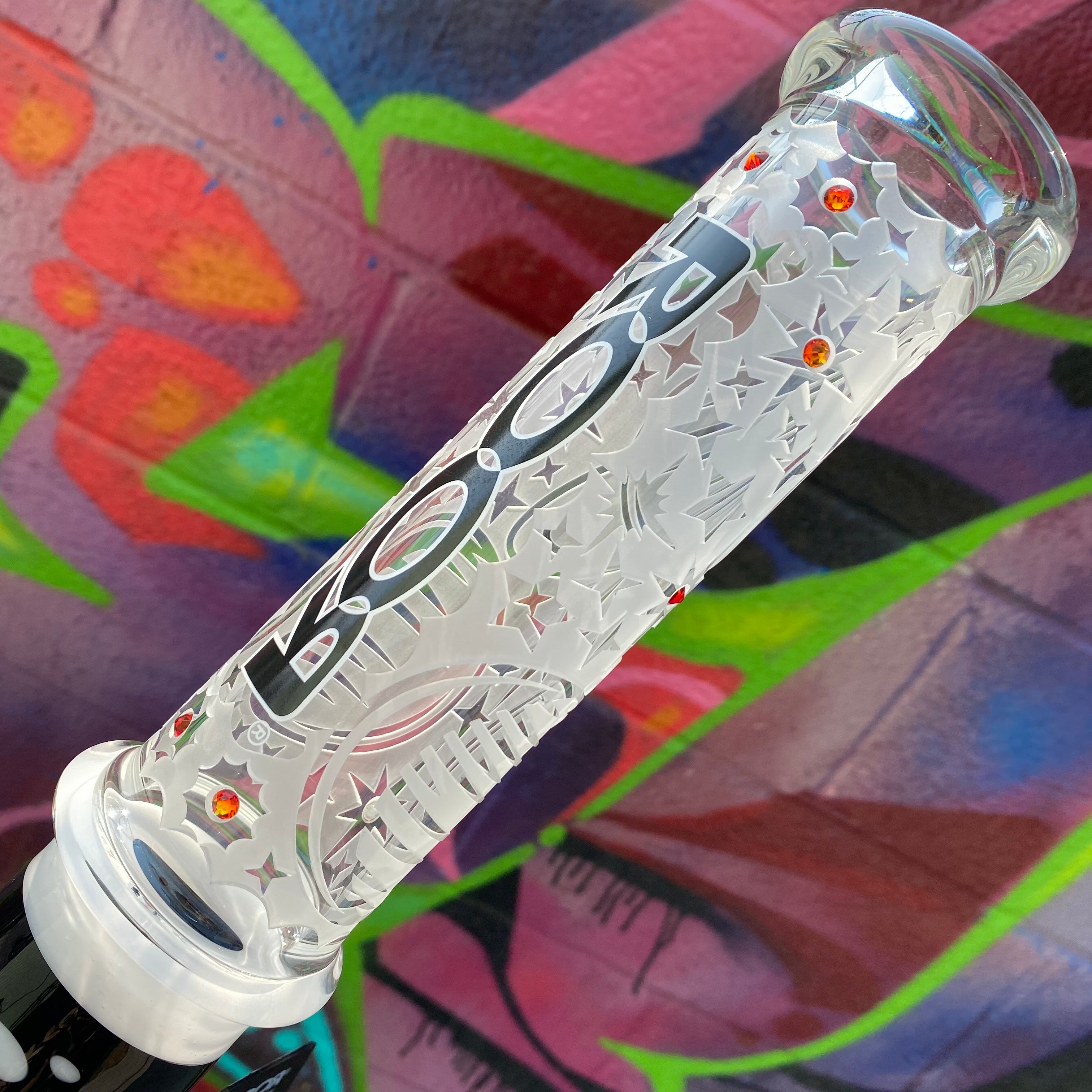 Roor Custom 18" 50 x 5 Sandblasted Beaker by ROOR X Chase Adams