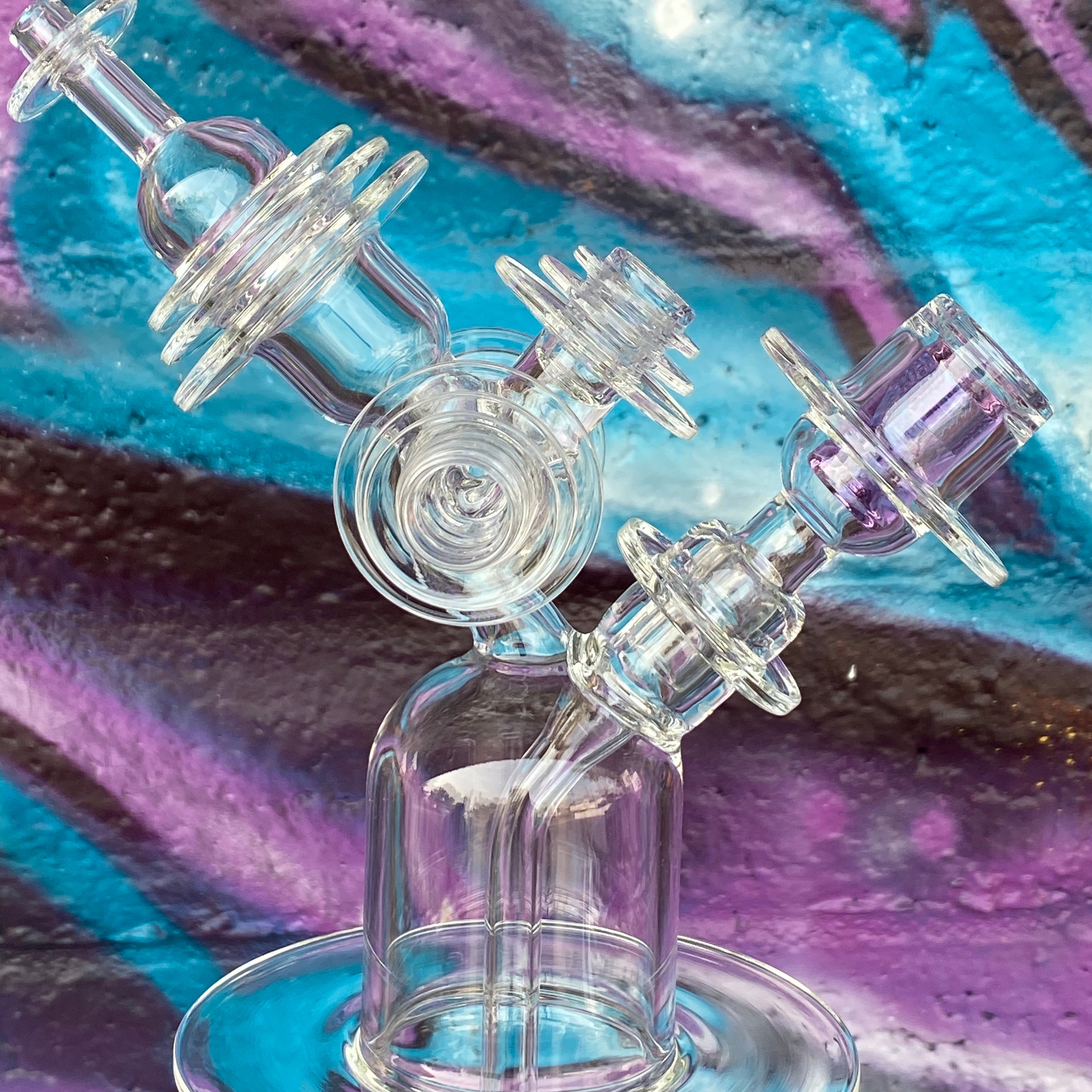 Bubbler, Chillum/Carb Cap, Sherlock 3 Piece Set by Karl Termini
