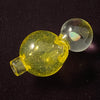 Encased Opal "Citron" (UV Reactive) Puffco Carb Cap by MGS Glass