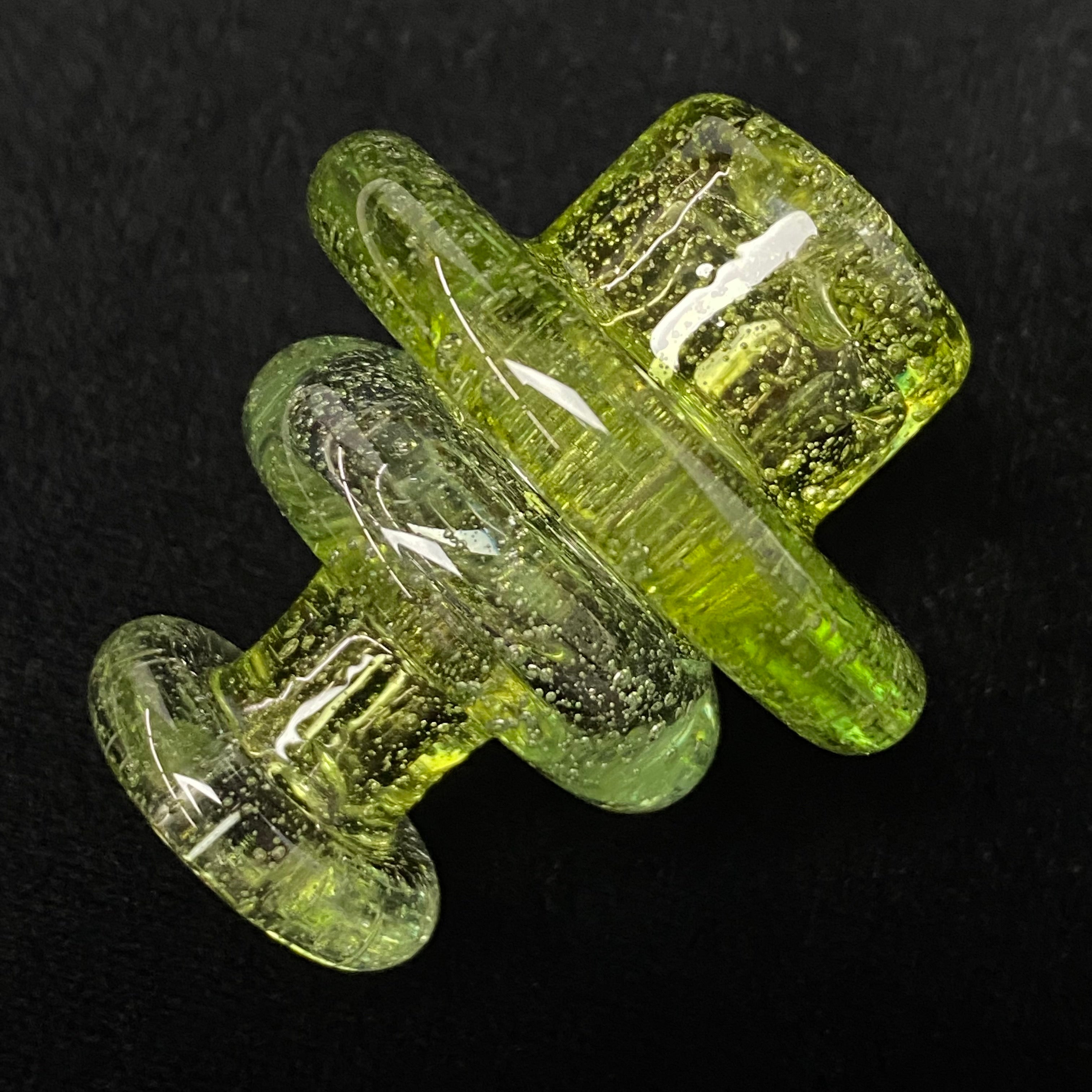 Full Color 2 hole Spinner Cap by Blob Glass