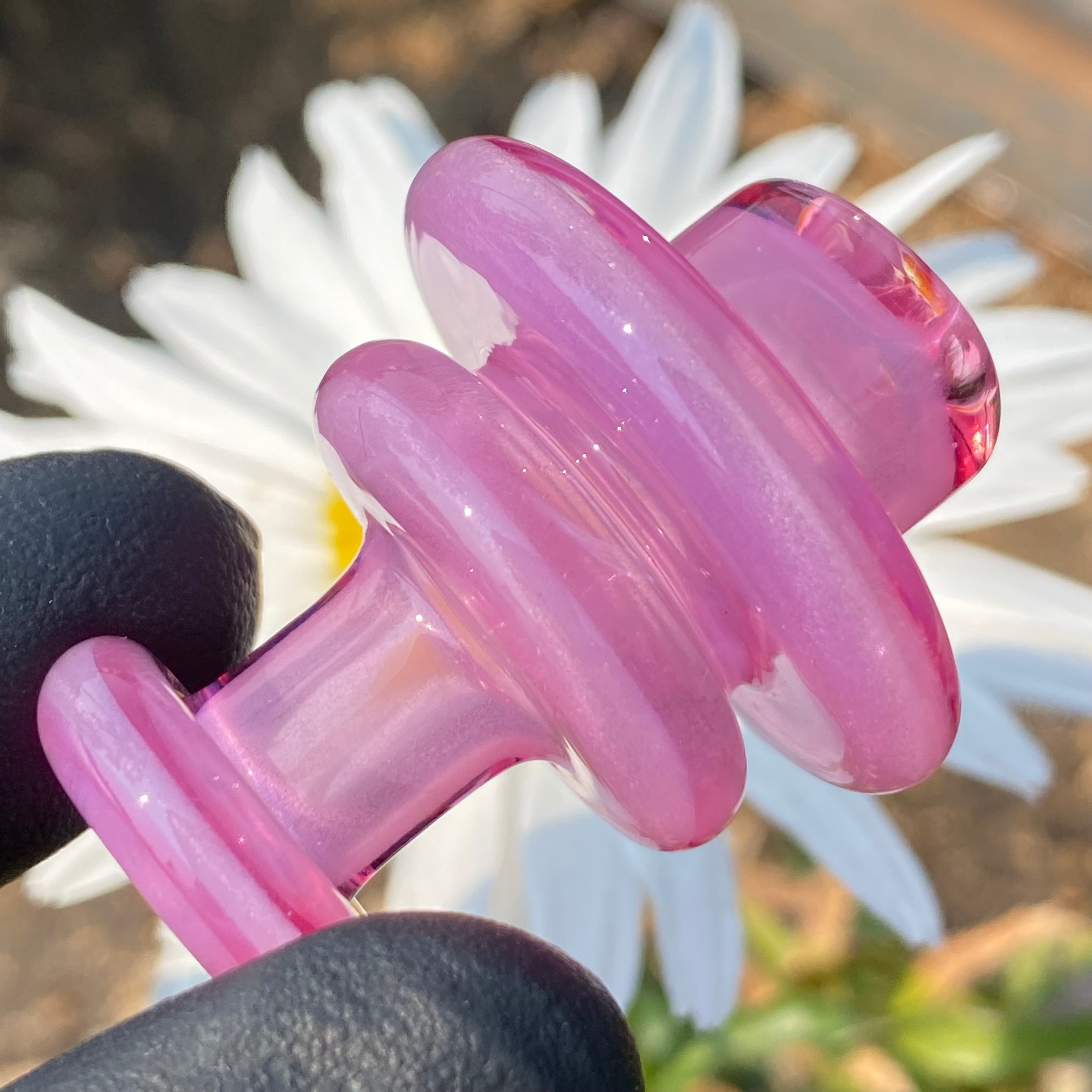 Full Color 2 hole Spinner Cap by Blob Glass
