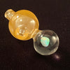 Encased Opal "Peach" Puffco Carb Cap by MGS Glass