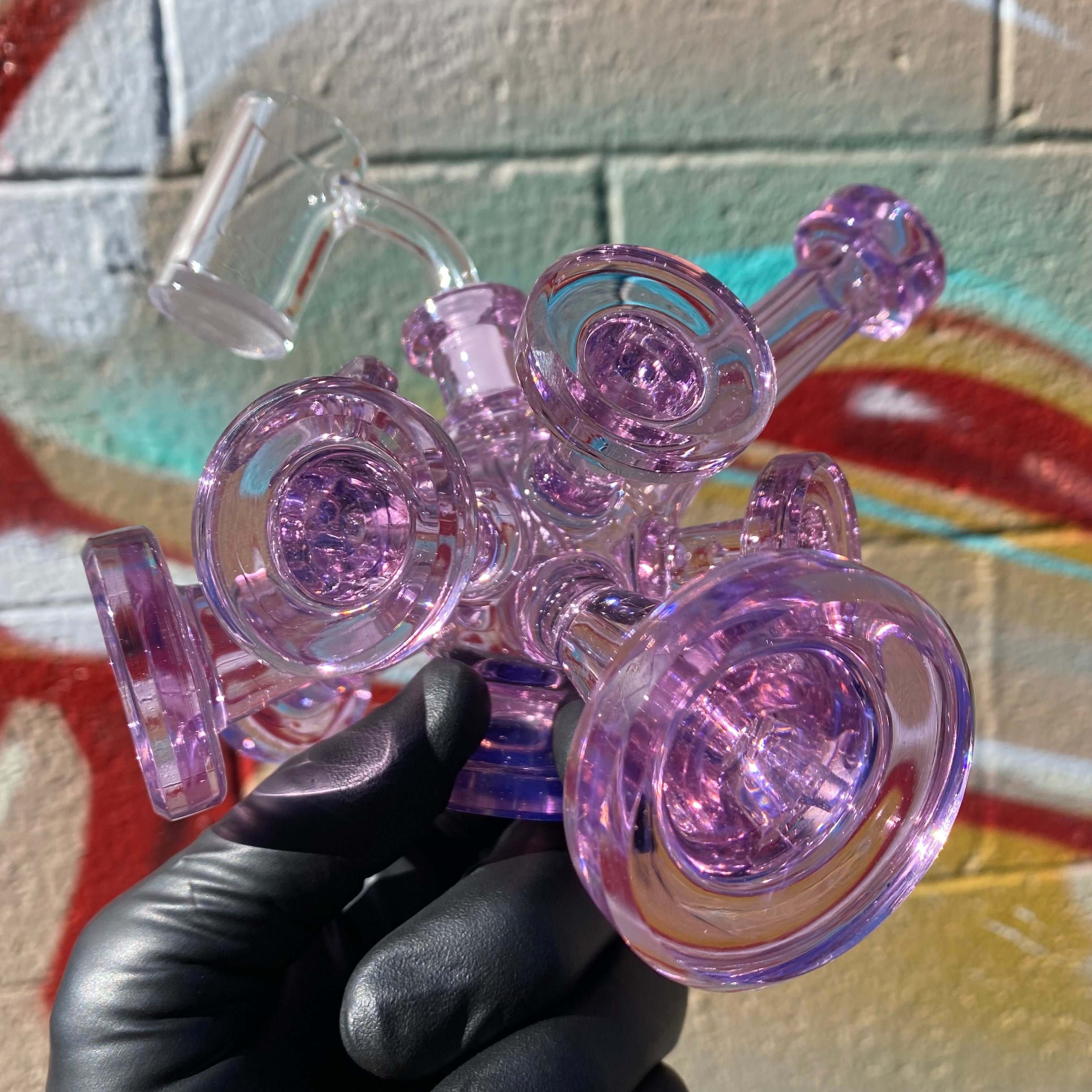 "Rose Quartz" Spore Rig by Jmass Glass