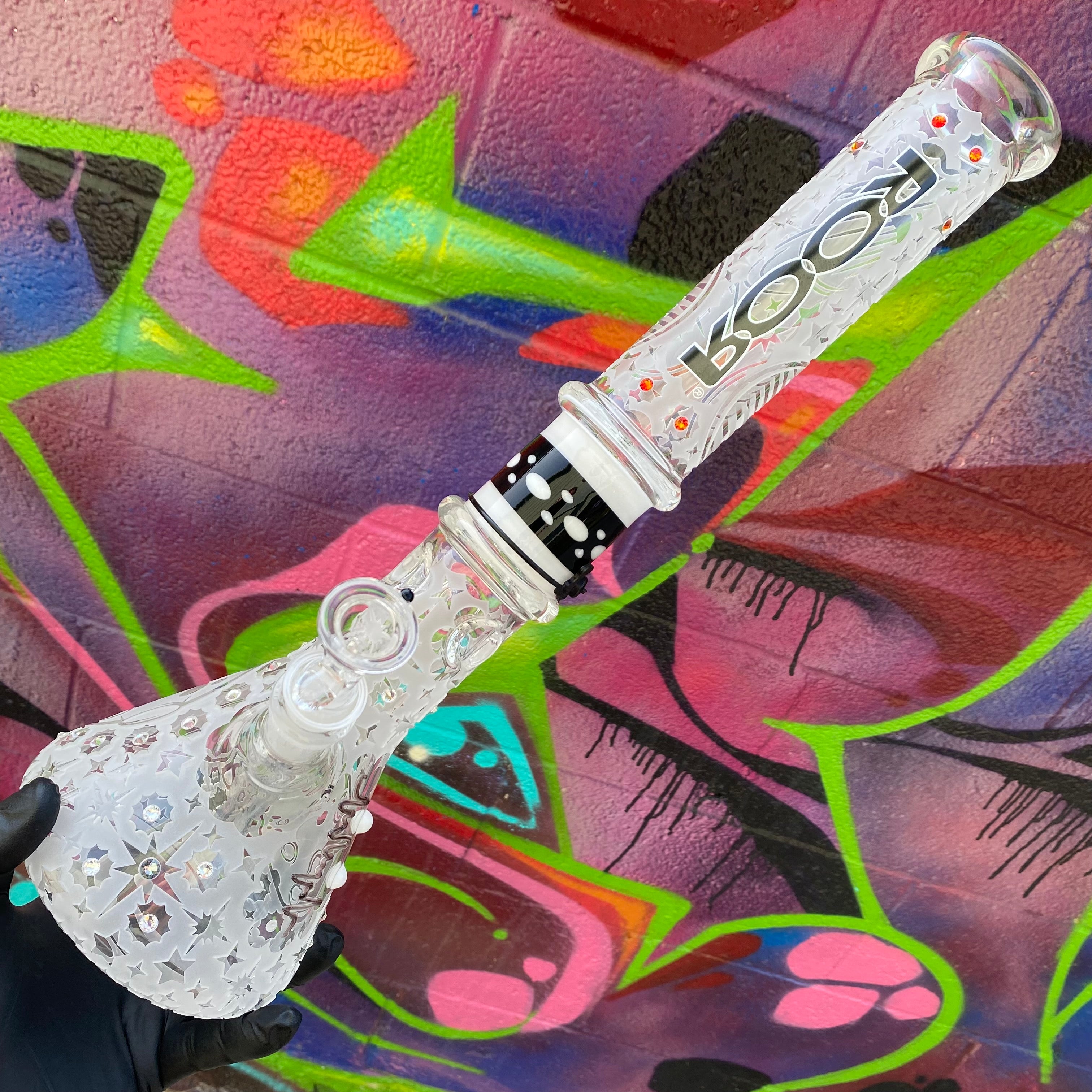 Roor Custom 18" 50 x 5 Sandblasted Beaker by ROOR X Chase Adams