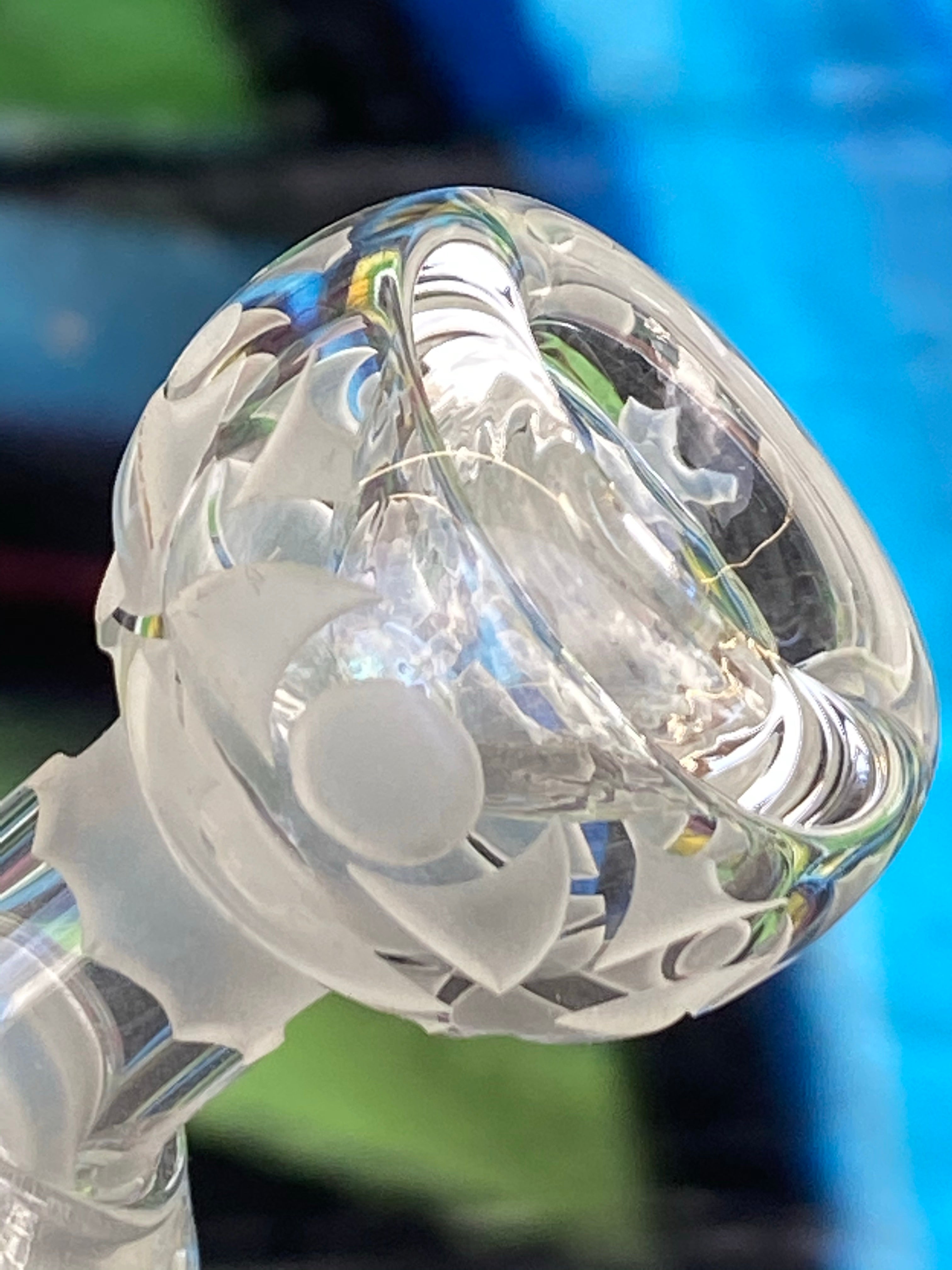 Deep Carved Sacred Geometry Waterpipe by Liberty 503 X RAD Glass