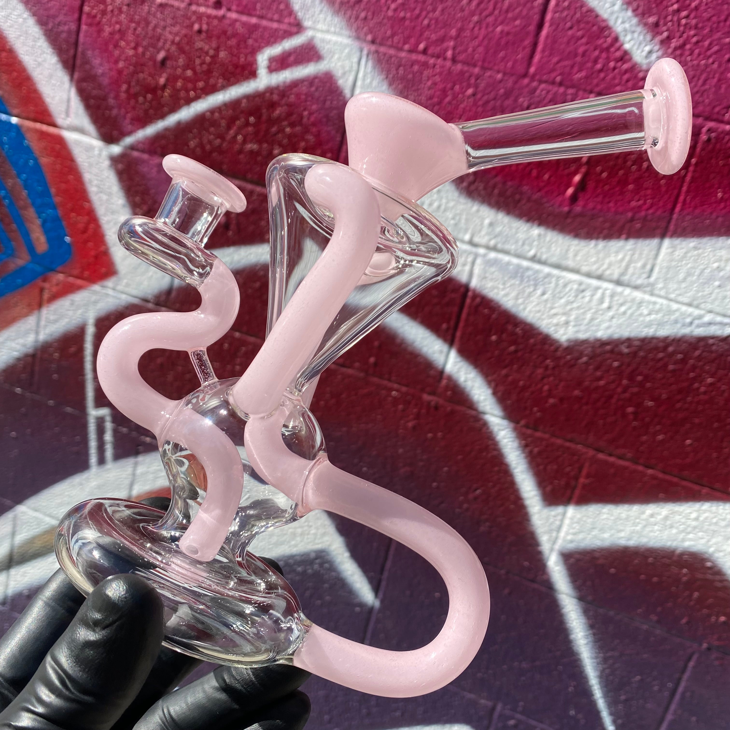 "Grenadine" Dual-Uptake Klein Recycler by McGrew Glass