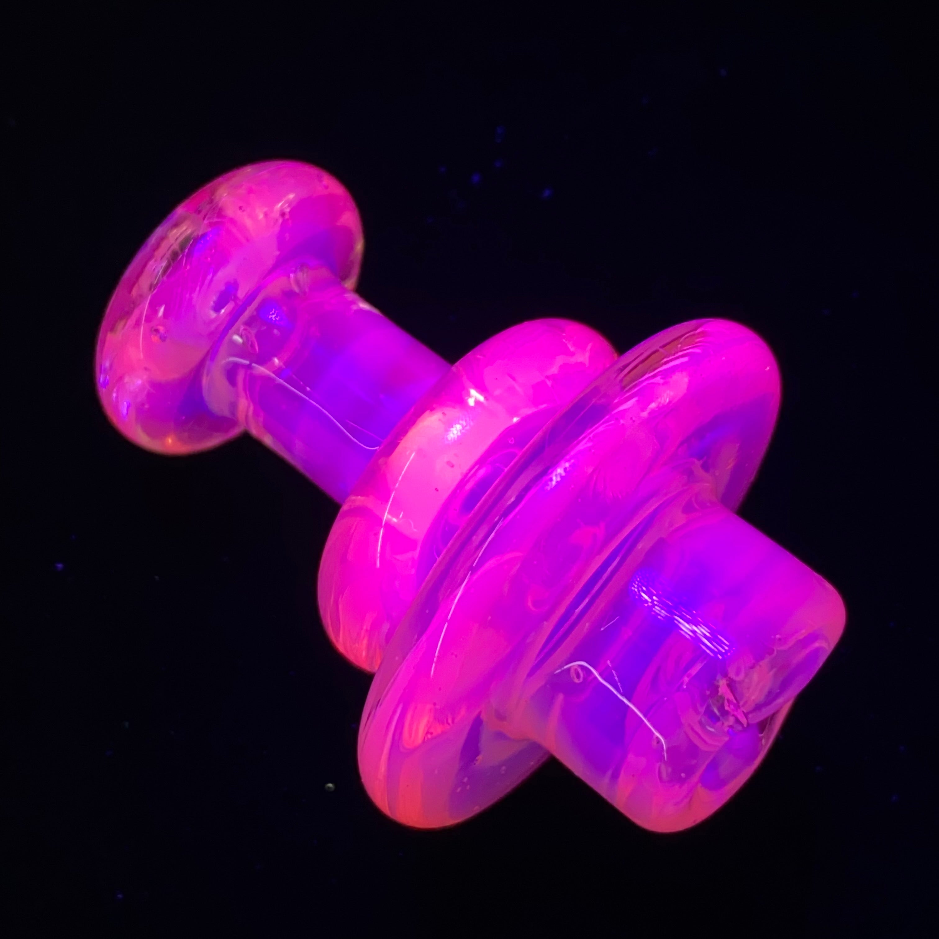 Full Color 2 hole Spinner Cap by Blob Glass