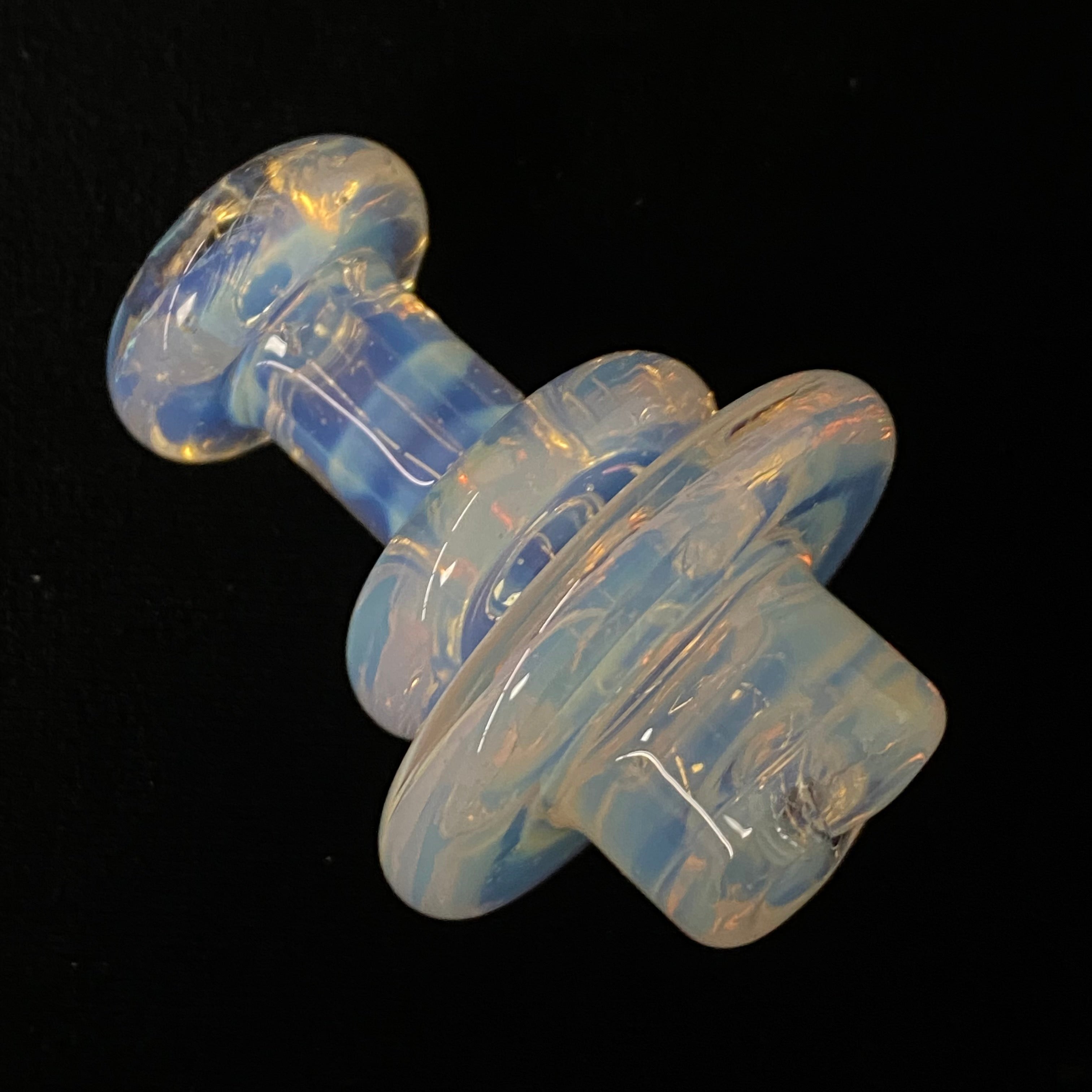 Full Color 2 hole Spinner Cap by Blob Glass