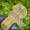"Starbrood" Series 14mm (Clear w/ 24K Fuming) Slide by Mothership Glass