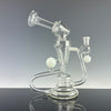 "Emerald White" Accented Single Uptake Recycler by Symetrik Glass