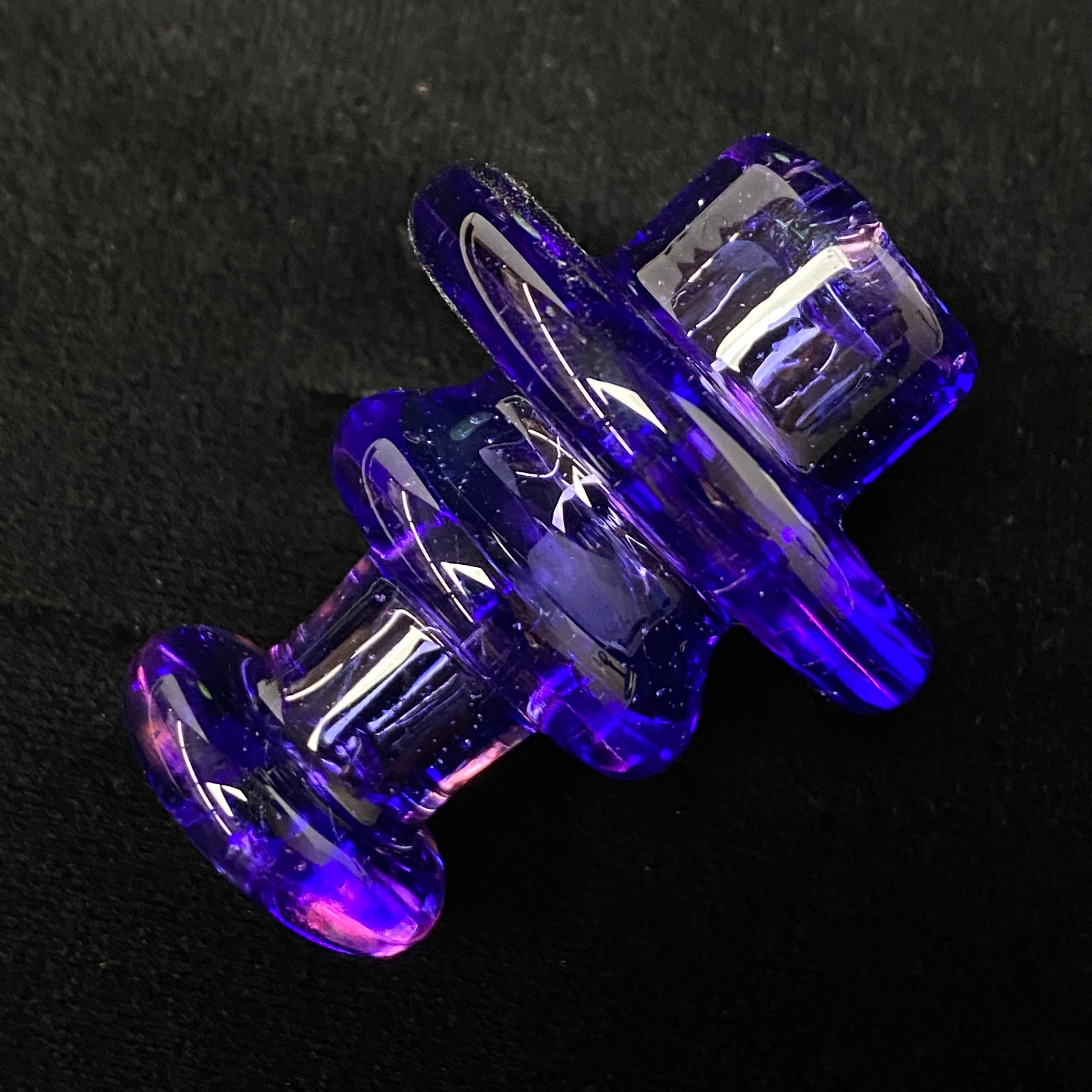 Full Color 2 hole Spinner Cap by Blob Glass
