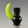 "Crushed Opal (over black) w/ Encased Opal" #2 18mm Slide by BoroCat